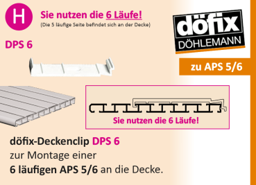 Gardinenschiene an der Decke befestigen!